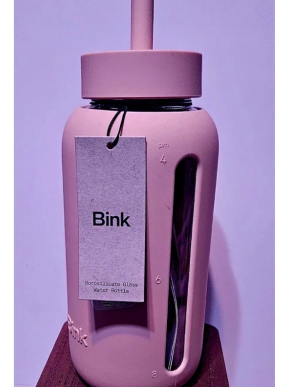 Bink Borosilicate Glass Water Bottle – Tan – New with Tag